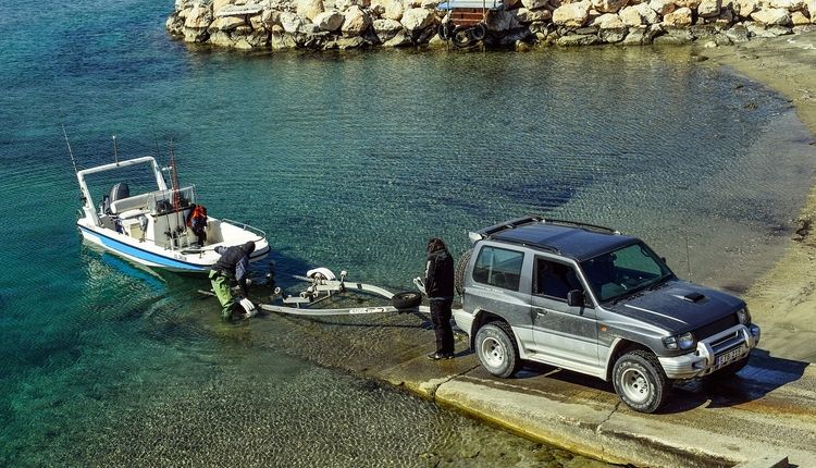 Boat Loaded on a Trailer